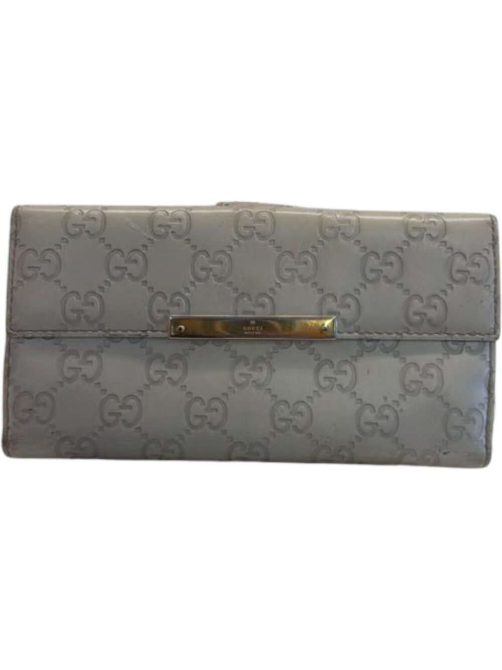 651176CR C1 Gucci Wallet Long Beige PVC